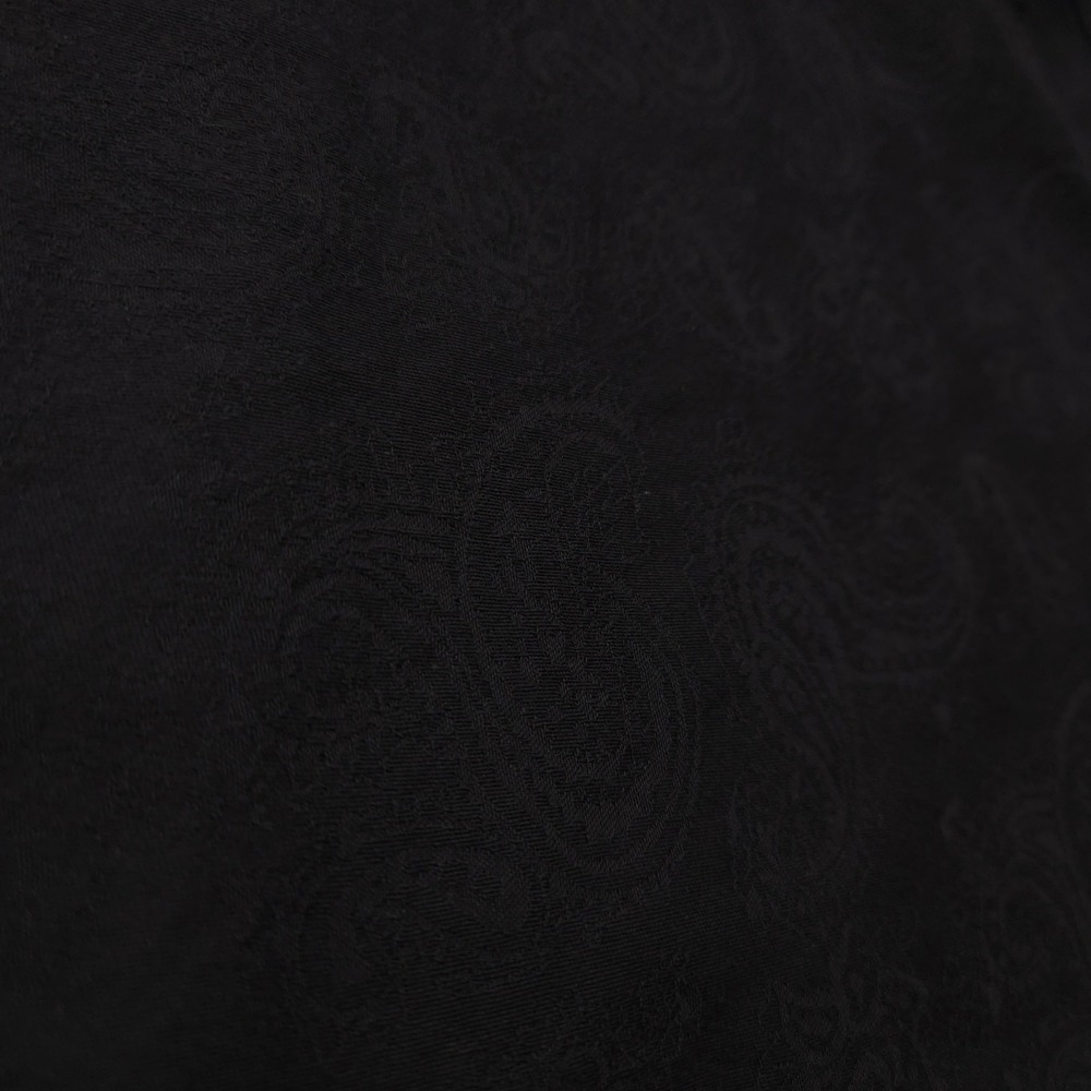 Robert Graham Shirt Mens Large Black Subtle Paisley Jacquard Geometric Flip Cuff - Picture 4 of 10